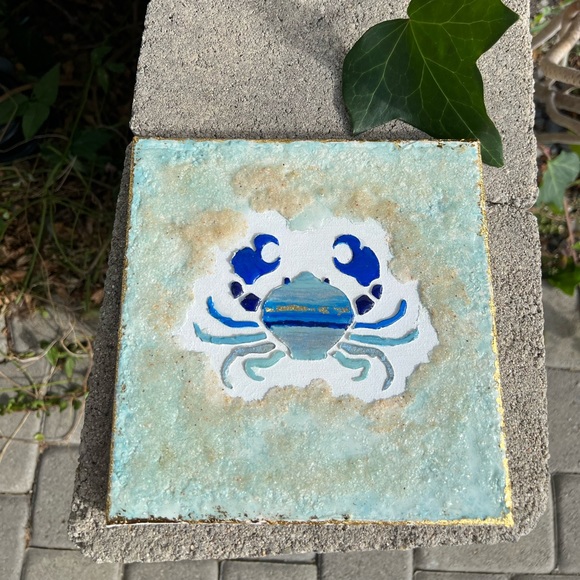 Crab Out Of Water Painting - Picture 9 of 11